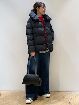 「アイテム（ダウンジャケット/コート）」を使った、ひかりさん（レディース・162cm）の秋コーディネート