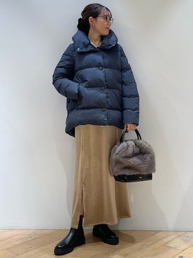 「Pyrenex（ピレネックス）のアイテム」を使った、ひかりさん（レディース・162cm）の秋コーディネート