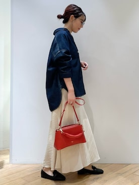 「マーメイドスカート」｜「アイテム（シャツ/ブラウス）」を使った、ひかりさん（レディース・162cm）の夏コーディネート