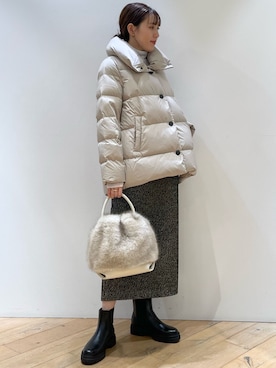 「Pyrenex（ピレネックス）のアイテム（ジャケット/アウター）」を使った、ひかりさん（骨格ストレート・レディース・162cm）の秋コーディネート