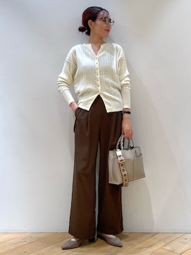 「LOWELL things（ロウェル　シングス）のアイテム（ショルダーバッグ）」を使った、ひかりさん（レディース・162cm）の夏コーディネート