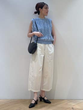 「ucalypt（ユーカリプト）のアイテム」を使った、ひかりさん（レディース・162cm）の夏コーディネート