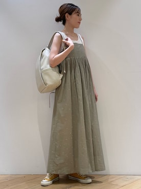 「アイテム（バックパック/リュック）」を使った、ひかりさん（レディース・162cm）の夏コーディネート