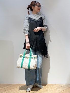 「Rouge vif（ルージュヴィフ）のアイテム」を使った、ひかりさん（レディース・162cm）の春コーディネート