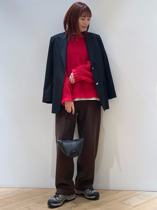 Rouge vif（ルージュ ヴィフ） パンツ ウール起毛ジャージーカーブ