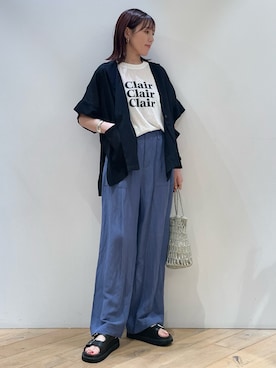 「アイテム（テーラードジャケット）」を使った、ひかりさん（レディース・162cm）の夏コーディネート