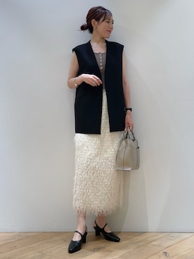 「LOWELL things（ロウェル　シングス）のアイテム（ショルダーバッグ）」を使った、ひかりさん（レディース・162cm）の夏コーディネート