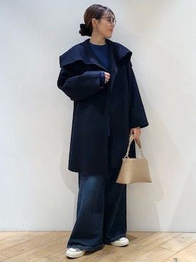 「アイテム（その他アウター）」を使った、ひかりさん（レディース・162cm）の秋コーディネート