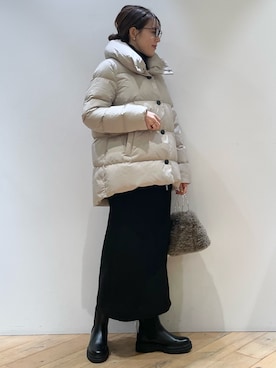 「Pyrenex（ピレネックス）のアイテム（ジャケット/アウター）」を使った、ひかりさん（レディース・162cm）の秋コーディネート