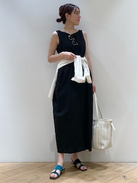 「アイテム（サンダル）」を使った、ひかりさん（レディース・162cm）の夏コーディネート