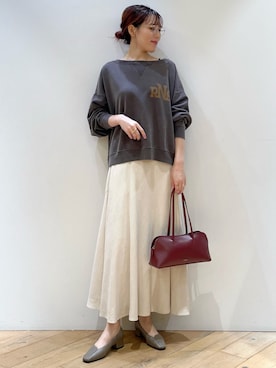 「アイテム（アクセサリー）」を使った、ひかりさん（レディース・162cm）の秋コーディネート