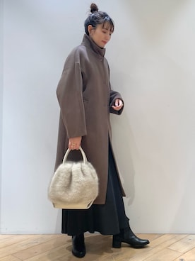 「Rouge vif（ルージュヴィフ）のアイテム」を使った、ひかりさん（レディース・162cm）の冬コーディネート