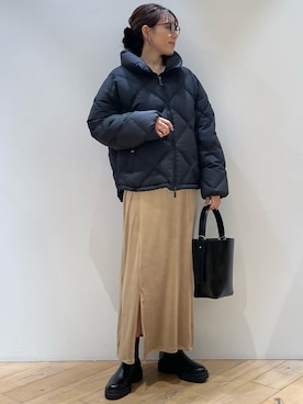 「Pyrenex（ピレネックス）のアイテム」を使った、ひかりさん（レディース・162cm）の秋コーディネート