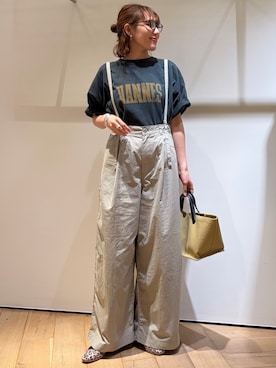 「Au BANNISTER（オゥバニスター）のアイテム」を使った、ひかりさん（レディース・162cm）の春コーディネート