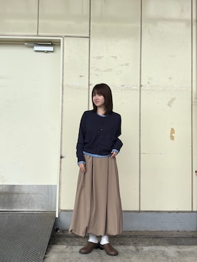 「URBAN RESEARCH」｜「アイテム（スリッポン）」を使った、ななさん（レディース・155cm）の秋コーディネート
