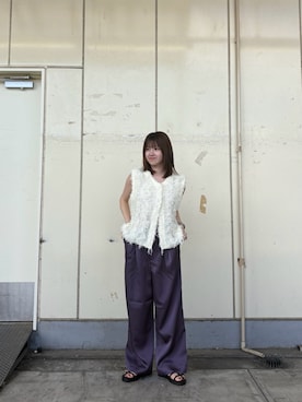 「アイテム（ベスト）」を使った、aim7さん（レディース・156cm）の夏コーディネート
