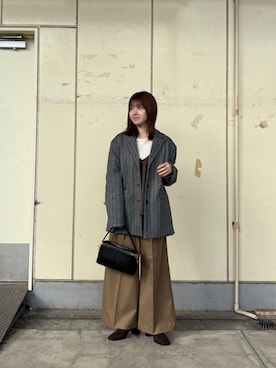 「アイテム（その他トップス）」を使った、ななさん（レディース・155cm）の秋コーディネート