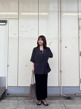「SMELLY（スメリー）のアイテム（財布/小物）」を使った、ななさん（レディース・155cm）の夏コーディネート