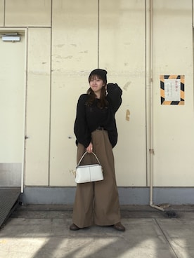 「URBAN RESEARCH」｜「アイテム（スリッポン）」を使った、ななさん（レディース・155cm）の秋コーディネート