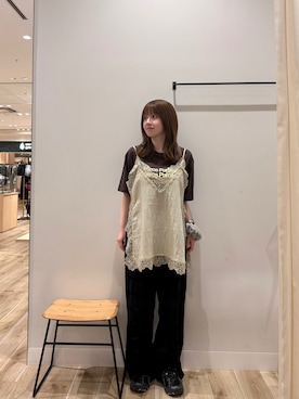 「URBAN RESEARCH（アーバンリサーチ）のアイテム（Tシャツ/カットソー）」を使った、ななさん（レディース・155cm）の夏コーディネート