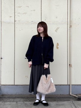 「RODE SKO（ロデスコ）のアイテム」を使った、ななさん（レディース・155cm）の秋コーディネート