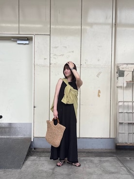 「URBANRESEARCH」｜「アイテム（ワンピース/ドレス）」を使った、aim7さん（レディース・155cm）の夏コーディネート
