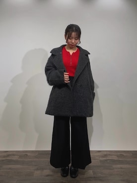 「アイテム（その他アウター）」を使った、さきさん（骨格ストレート・レディース・158cm）の秋コーディネート