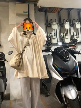 「plain-me（プレインミー）のアイテム（トップス）」を使った、nicoさん（レディース・162cm）の夏コーディネート