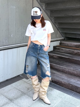 浜口彩奈さん（レディース・158cm）の夏コーディネート