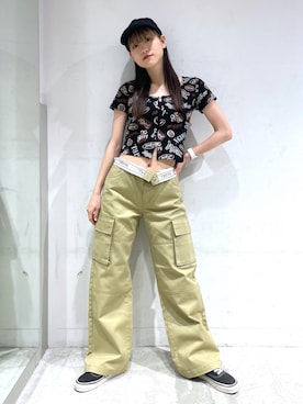 浜口彩奈さん(レディース・158cm)の春コーディネート