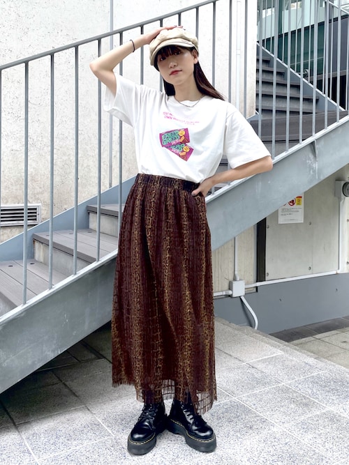 X-girl - X-girl × YUGO. CHOCOLATE S/S TEE X-girl（エックスガール）の「X-girl × YUGO. CHOCOLATE S/S TEE