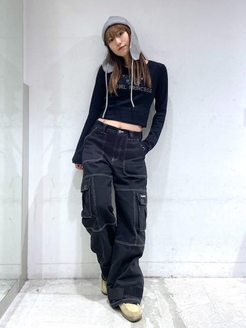 tシャツ X-girl × VANNA L/S BABY TEE レディース X-girl × VANNA L/S BABY TEE（Tシャツ/カットソー）｜X-girl