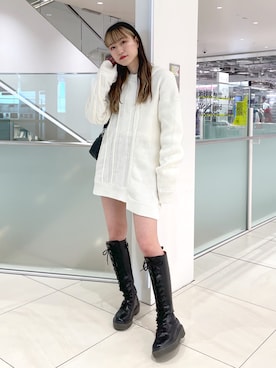 浜口彩奈さん（レディース・158cm）の冬コーディネート