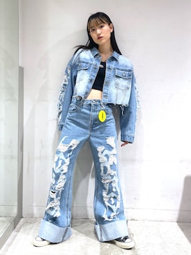 浜口彩奈さんの（X-girl | エックスガール）を使ったコーディネート