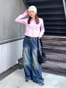 浜口彩奈さん（レディース・158cm）の春コーディネート