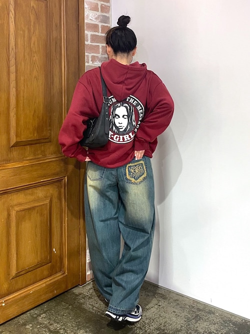 LOGO POCKET LOOSE DENIM PANTS（デニムパンツ）｜X-girl