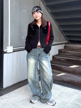 浜口彩奈さん(レディース・158cm)の秋コーディネート