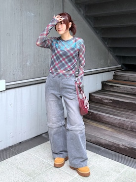 浜口彩奈さん（レディース・158cm）の秋コーディネート