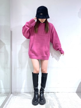 浜口彩奈さん(レディース・158cm)の冬コーディネート