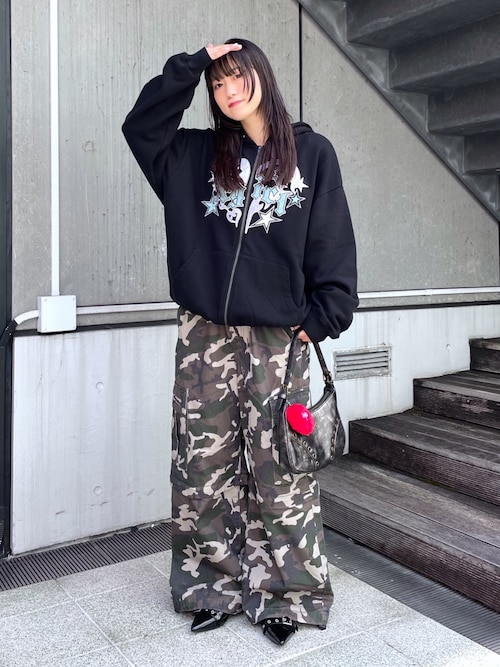 WASHED 2WAY WIDE LEG CARGO PANTS（カーゴパンツ）｜X-girl