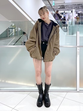 浜口彩奈さん（レディース・158cm）の秋コーディネート