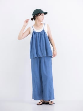 「スタッフコーデ」｜「アイテム（アクセサリー）」を使った、nozawaさん（レディース・167cm）の夏コーディネート