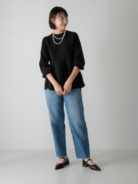 「スタッフコーデ」｜「アイテム（アクセサリー）」を使った、nozawaさん（レディース・167cm）の秋コーディネート