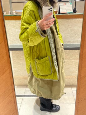 「JOURNAL STANDARD relume（ジャーナルスタンダード　レリューム）のアイテム（ミリタリージャケット）」を使った、りーたさん（メンズ・169cm）の秋コーディネート