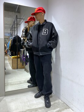 メンズのキャップ レッド 赤色系 コーディネート Zozotown