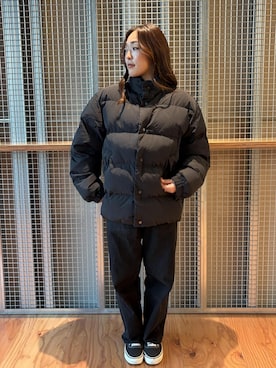 「Saturdays NYC（サタデーズ ニューヨークシティ ）のアイテム」を使った、SAYAさん（レディース・158cm）の冬コーディネート