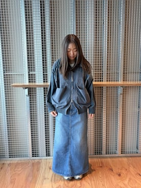 「アイテム（セットアップ）」を使った、SAYAさん（レディース・158cm・20代）の秋コーディネート