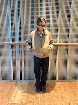 「Saturdays NYC（サタデーズ ニューヨークシティ ）のアイテム」を使った、SAYAさん（レディース・158cm）の秋コーディネート