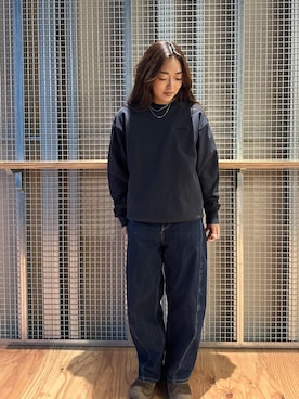 「Saturdays NYC（サタデーズ ニューヨークシティ ）のアイテム」を使った、SAYAさん（レディース・158cm）の秋コーディネート