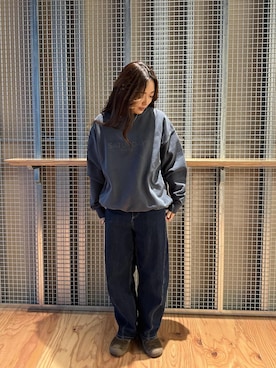 「Saturdays NYC（サタデーズ ニューヨークシティ ）のアイテム」を使った、SAYAさん（レディース・158cm）の秋コーディネート